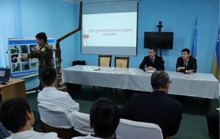 Órt qáwipsiziligine qarsı gúresiw boyınsha ilaj ótkerildi.