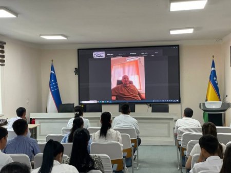 Qozog‘istonlik professor ishtirokida online ma’ruza tashkil etildi