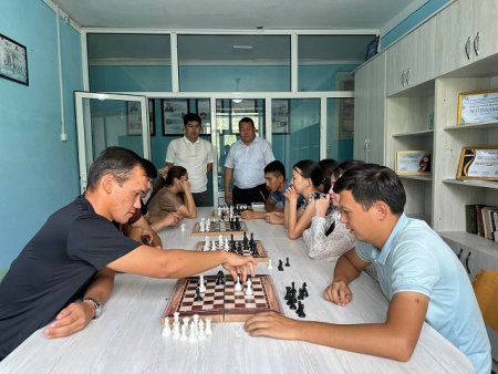 Dolzarb 90 kun” doirasida shaxmat va shashka bo‘yicha musobaqa tashkil etildi