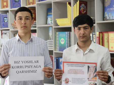 Biz yoshlar korrupsiyaga qarshimiz chellenji o‘tkazildi