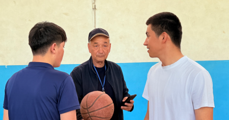 "Jańa Ózbekstan studentler olimpiadası" sheńberinde basketbol jarısı ótkerildi