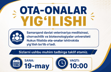 Hurmatli ota-onalar!