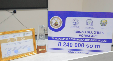"Mırza Ulıǵbek áwladları" tańlawınıń respublikalıq basqıshında filial studenti jeńimpaz boldı